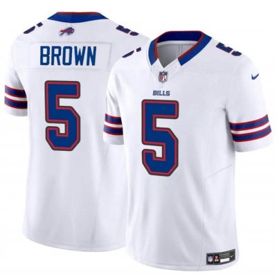 Youth Buffalo Bills #5 Anthony Brown White 2024 F.U.S.E Vapor Untouchable Limited Stitched Jersey