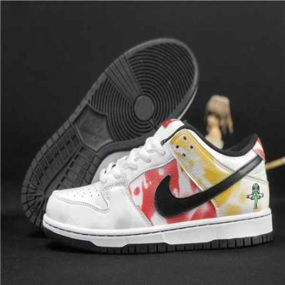 Women's Dunk Low SB White Shoes 063