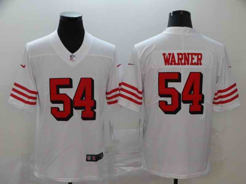 Men's San Francisco 49ers #54 Fred Warner White Vapor Untouchable Limited Stitched Jersey