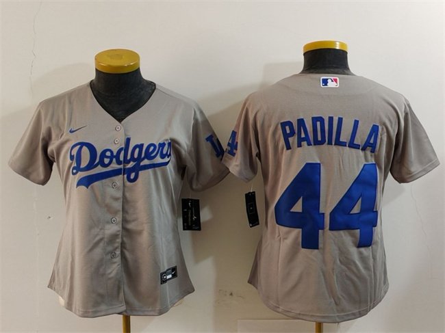 Youth Los Angeles Dodgers #44 Vicente Padilla Grey Stitched Baseball Jersey