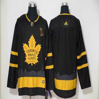 Men's Toronto Maple Leafs Black Golden City Edition Stitched NHL Jersey