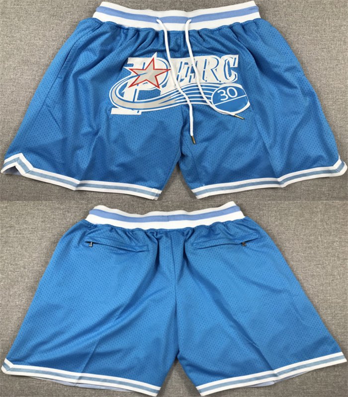 Men's #30 Perc O'Cet Blue Basketball Shorts