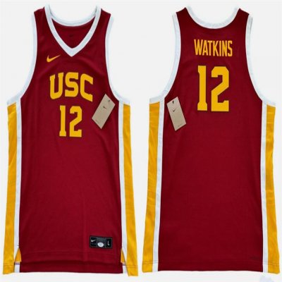 Men's USC Trojans ACTIVE PLAYER Custom Red Stitched Jersey