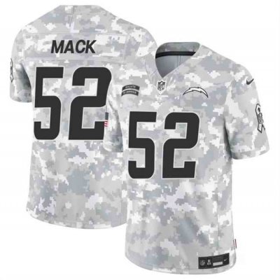 Men's Los Angeles Chargers #52 Khalil Mack 2024 F.U.S.E Arctic Camo Salute to Service Limited Stitched Football Jersey