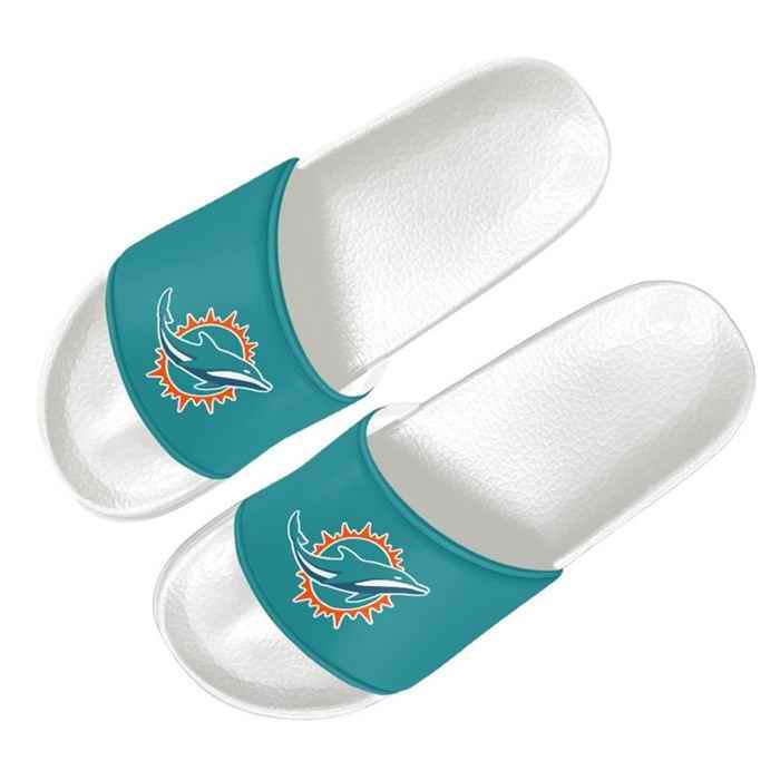 Men's Miami Dolphins Flip Flops 001