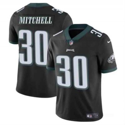 Men's Philadelphia Eagles #30 Quinyon Mitchell Black 2024 Draft  Vapor Untouchable Limited Stitched Football Jersey