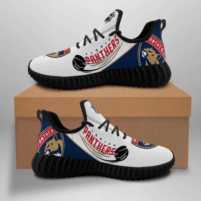 Women's Florida Panthers Mesh Knit Sneakers/Shoes 001