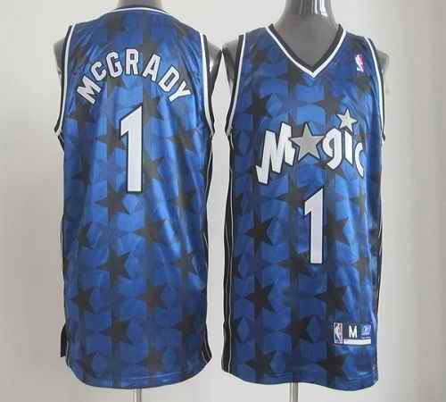 Magic #1 Tracy Mcgrady Blue All Star Stitched Jersey