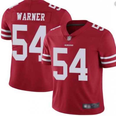 Men's San Francisco 49ers #54 Fred Warner Red Vapor Untouchable Limited Stitched NFL Jersey