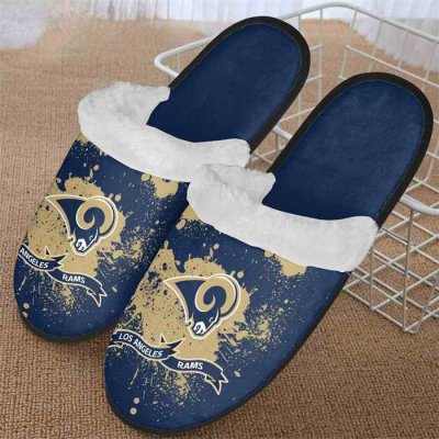 Men's Los Angeles Rams Team Logo Staycation Slippers/Shoes(Pls check description for details) 002