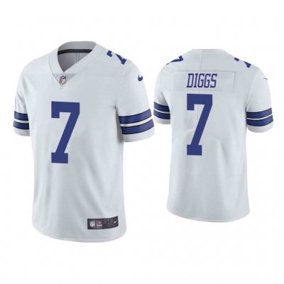 Youth Dallas Cowboys #7 Trevon Diggs White Vapor Untouchable Limited Stitched Jersey