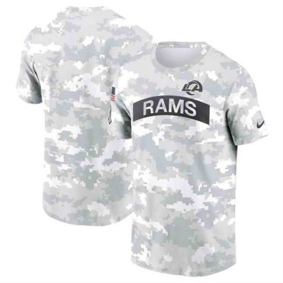 Men's Los Angeles Rams 2024 Arctic Camo Salute to Service Performance T-Shirt