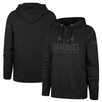 Men's Baltimore Ravens Black Darkness Falls Pullover Hoodie