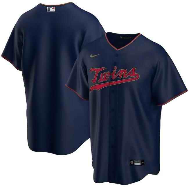 Men's Minnesota Twins Navy Cool Base Stitched Jersey