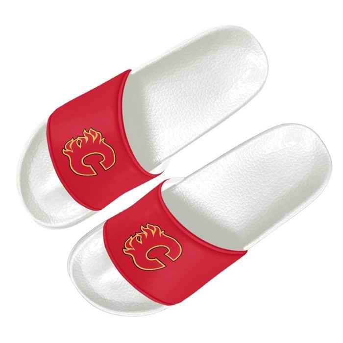 Men's Calgary Flames Flip Flops 001