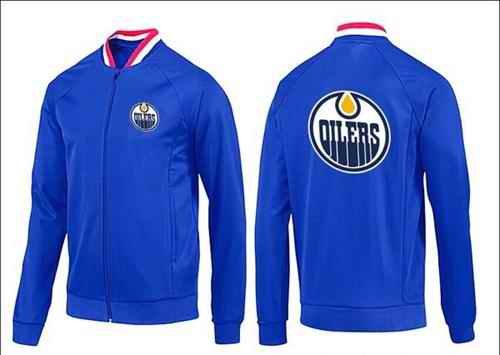 NHL Edmonton Oilers Zip Jackets Blue-1