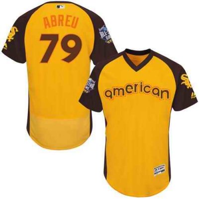 White Sox #79 Jose Abreu Gold Flexbase Authentic Collection 2016 All-Star American League Stitched MLB Jersey