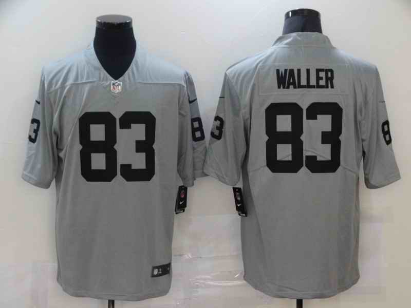 Men's Las Vegas Raiders #83 Darren Waller Grey Limited Stitched Jersey