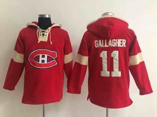 Montreal Canadiens #11 Brendan Gallagher Red Pullover NHL Hoodie