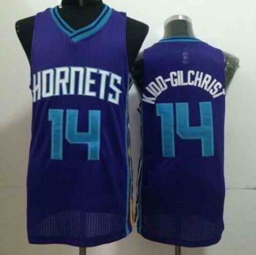 Revolution 30 Hornets #14 Michael Kidd-Gilchrist Purple Stitched NBA Jersey