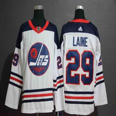 Men's Winnipeg Jets #29 Patrik Laine White Stitched NHL Jersey