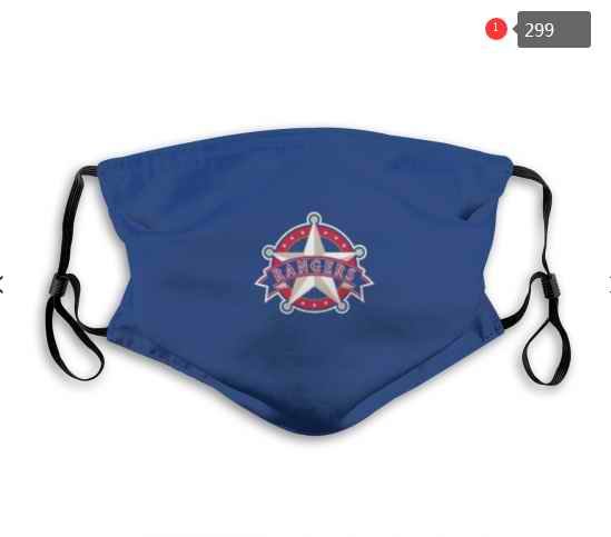 Texas Rangers Face Mask 001 Filter Pm2.5 (Pls check description for details)