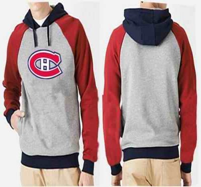 Montreal Canadiens Pullover Hoodie Grey & Red