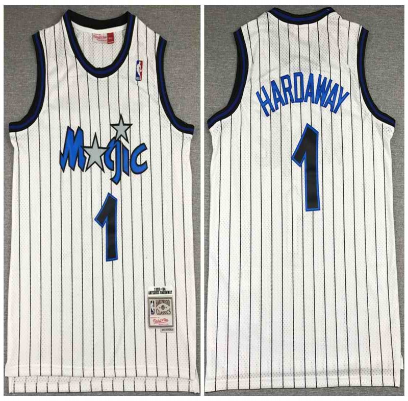 Men's Orlando Magic #1 Tracy McGrady 1993-94 White Stitched Jersey