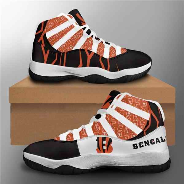 Women's Cincinnati Bengals Air Jordan 11 Sneakers 002