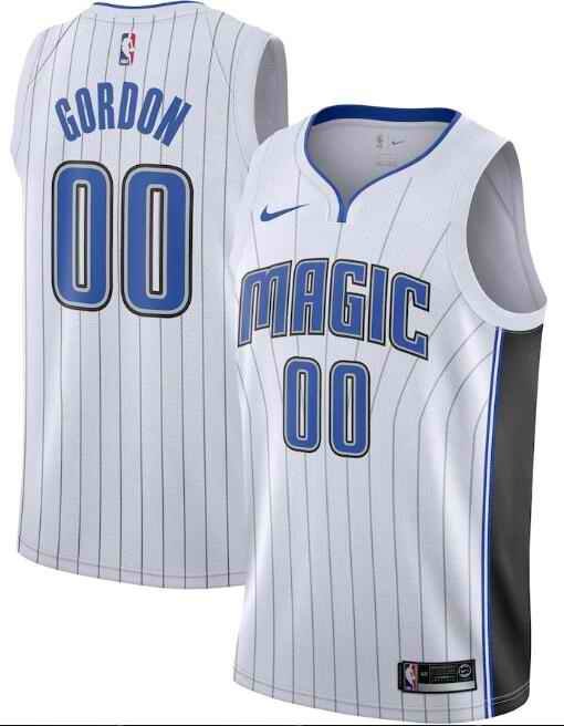 Men's Orlando Magic #00 Aaron Gordon White Association Edition Stitched Swingman Jersey