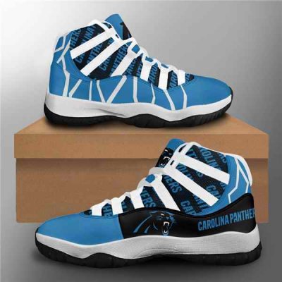 Men's Carolina Panthers Air Jordan 11 Sneakers 002