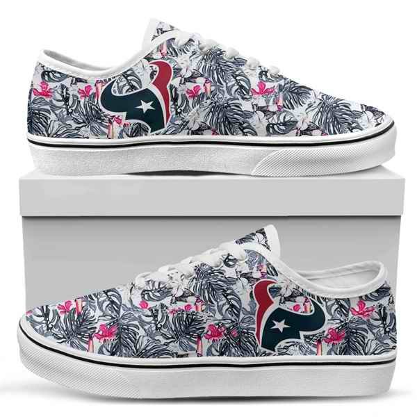 Women's Houston Texans Vans Low Top Sneakers 001