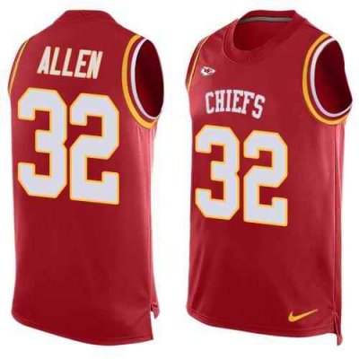 Nike Chiefs #32 Marcus Allen Red Team Color Men's Stitched NFL Limited Tank Top Jersey