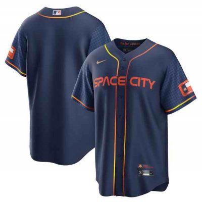 Men's Houston Astros Blank 2022 Navy City Connect Cool Base Stitched Jersey