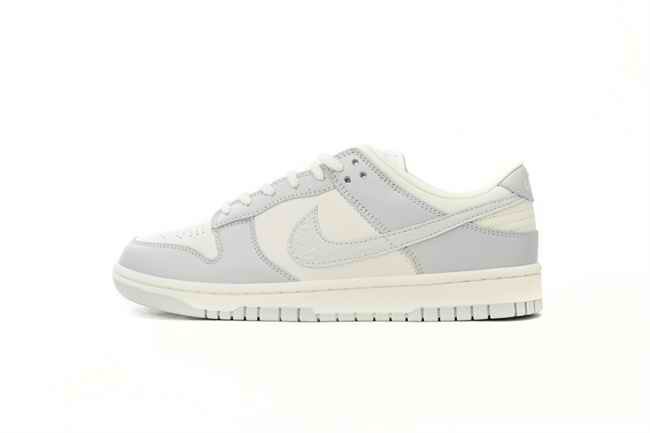 Men's Dunk Low Grey/White Shoes 0358