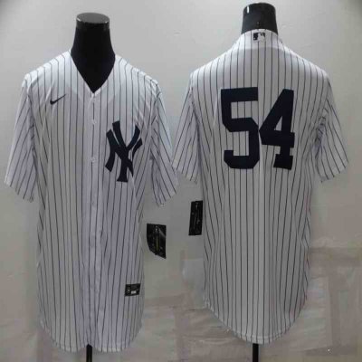 Men's New York Yankees #54 Aroldis Chapman White Cool Base Stitched Baseball Jersey