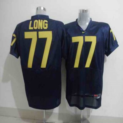 Wolverines #77 Jacke Long Blue Stitched NCAA Jersey