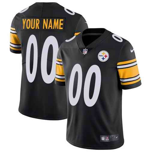 Youth Pittsburgh Steelers Black ACTIVE PLAYER Custom Stitched Jersey