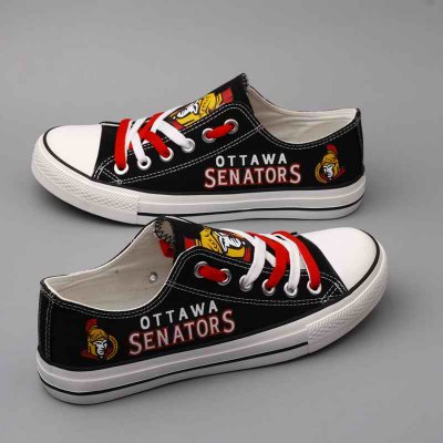 Women's Ottawa Senators Repeat Print Low Top Sneakers 001