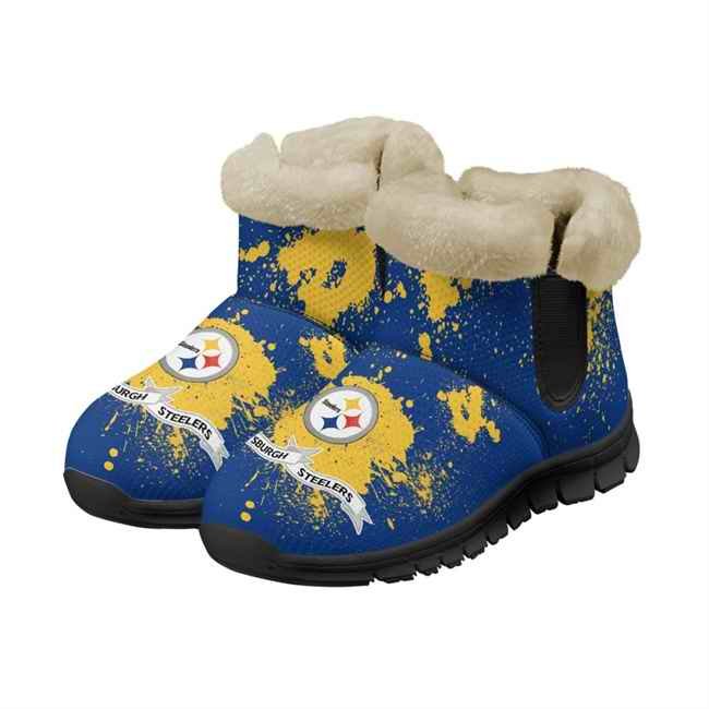 Women's Pittsburgh Steelers 2024 Snow Boots/Shoes 003(Pls check description for details)