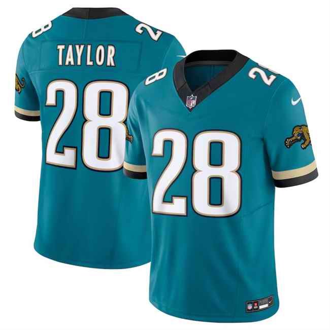 Youth Jacksonville Jaguars #28 Fred Taylor Teal 2024 F.U.S.E. Prowler Throwback Vapor Limited Stitched Football Jersey