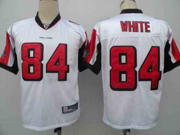 Falcons #84 Roddy White White Color Stitched Youth NFL Jersey