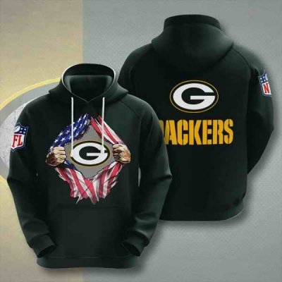 Men's Green Bay Packers Green 3D Trending T-Shirt Hoodie