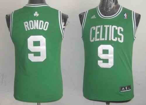 Celtics #9 Rajon Rondo Green Stitched Youth NBA Jersey