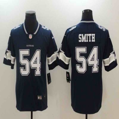 Men's Nike Dallas Cowboys #54 Jaylon Smith Navy Blue Vapor Untouchable Limited Stitched NFL Jersey