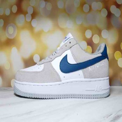 Men's Air Force 1 Low White/Grey Shoes 0166