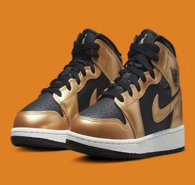 Men's Running Weapon Air Jordan 1 'Metallic Gold' Shoes 0342