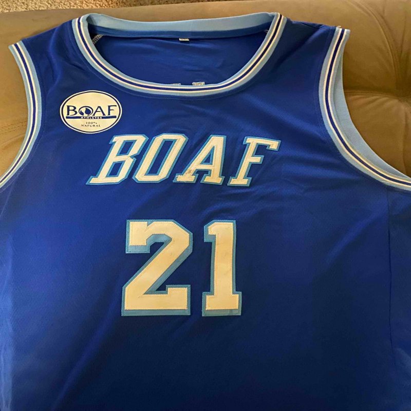 Men's BOAF #21 Tate World Stitched Basketball Jersey