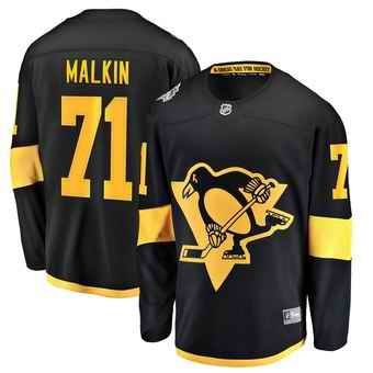 Men's Pittsburgh Penguins #71 Evgeni Malkin Black 2019 NHL Stadium Series Stitched Jersey