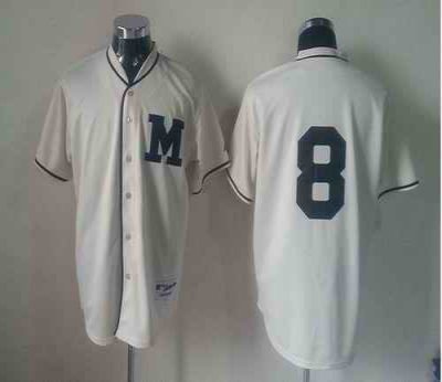 Brewers #8 Ryan Braun Cream 1913 Turn Back The Clock Stitched MLB Jersey